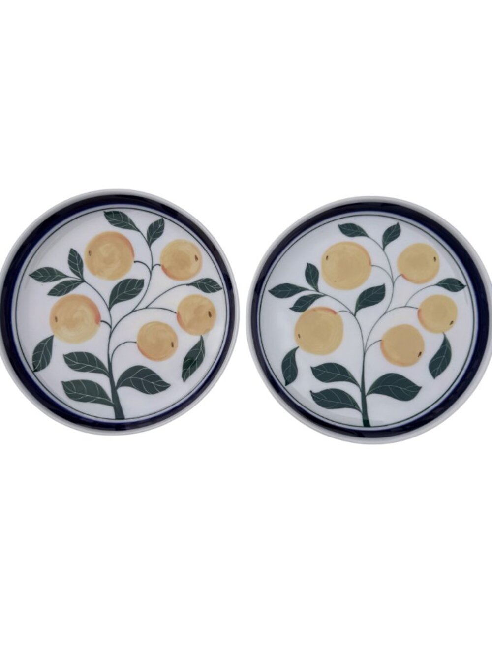 Dansk Berries Series Peach Salad Plate 8" Discontinued Pattern Philippines X 2 - Picture 2 of 16